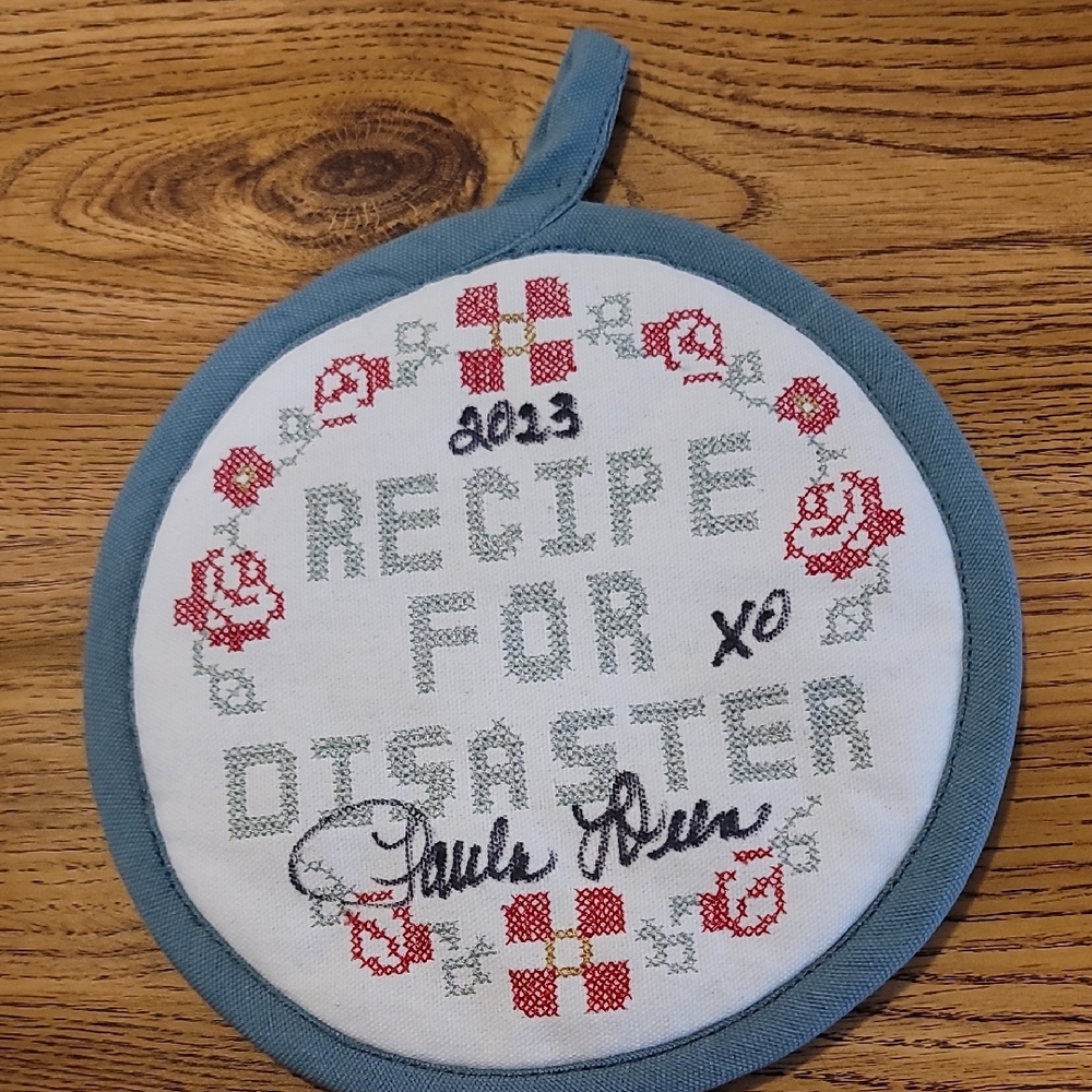 Autographed Paula Deen Pot holder.